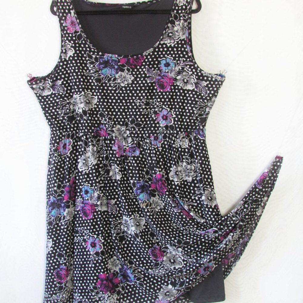 TORRID 3X Floral Chiffon Dress